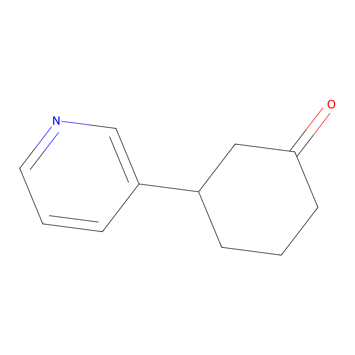 3-(Pyridin-3-yl)cyclohexanone molecular structure, CAS 192717-48-9
