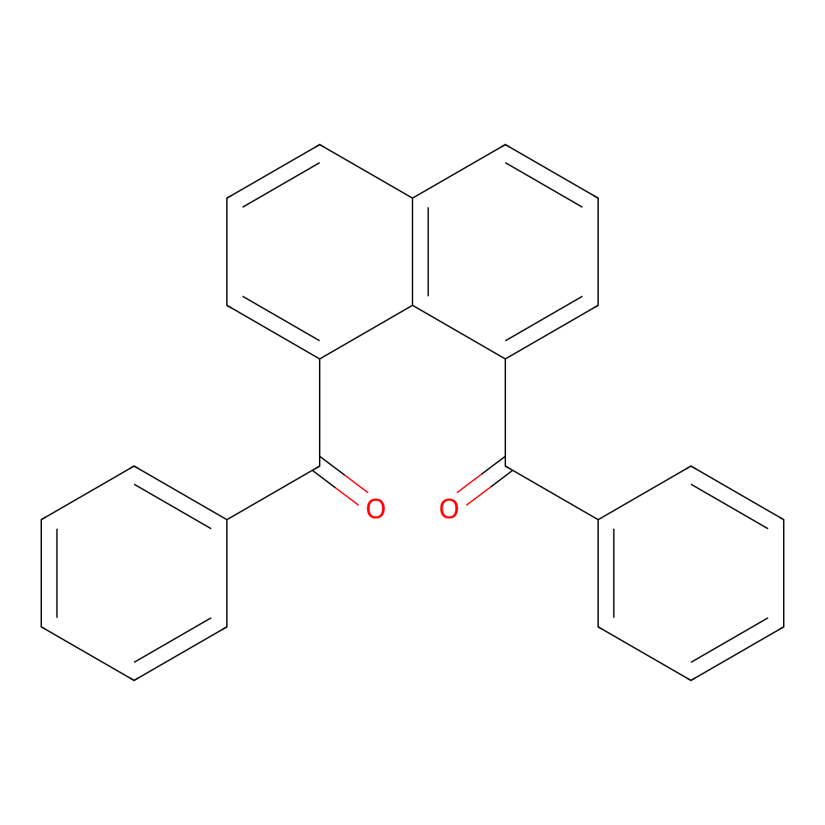 1,8-Dibenzoylnaphthalene molecular structure, CAS 19274-72-7
