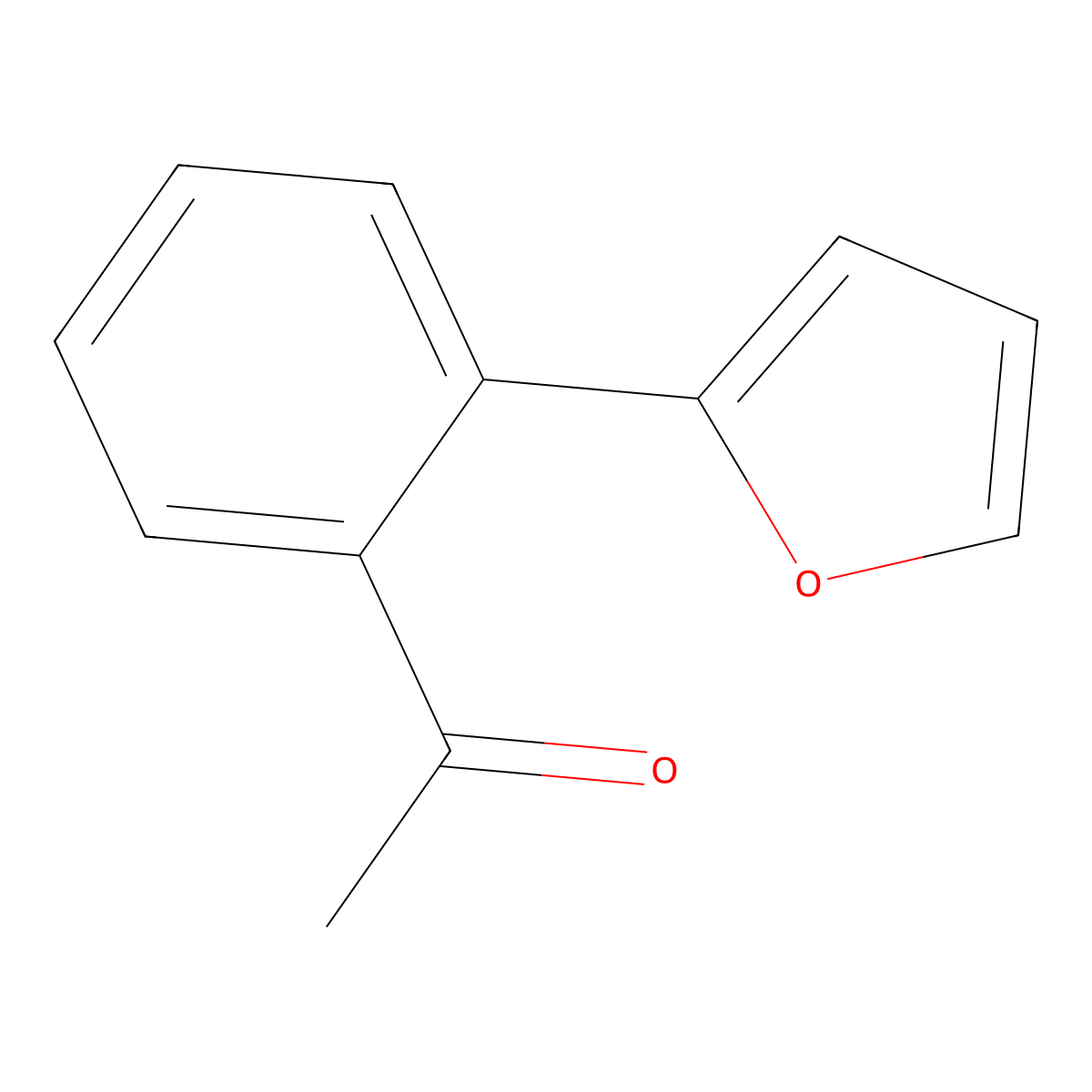 1-[2-(2-Furyl)phenyl]ethanone molecular structure, CAS 19275-14-0