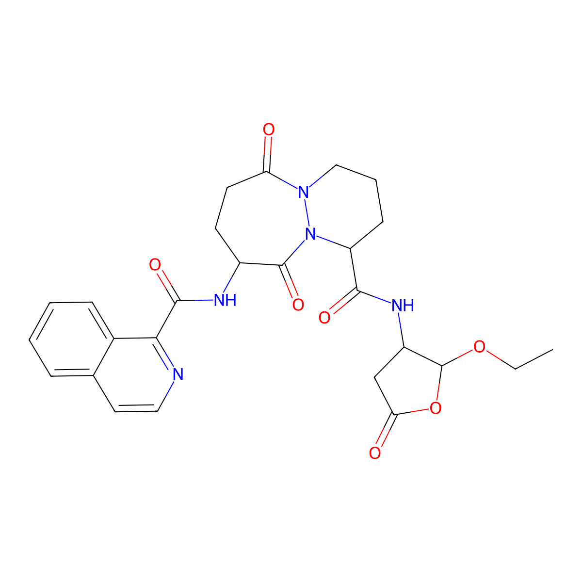 Pralnacasan molecular structure, CAS 192755-52-5