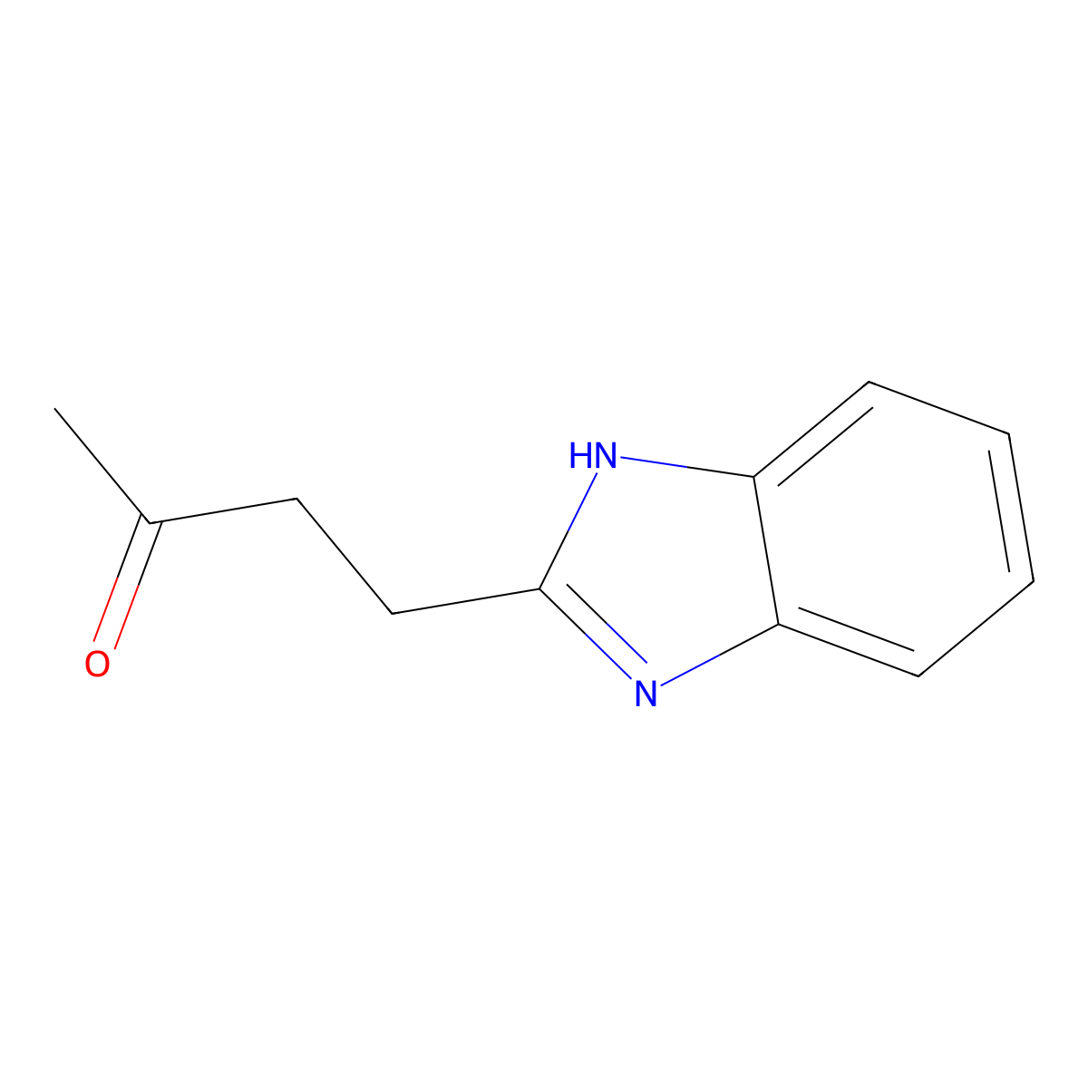 4-(1H-Benzo[d]imidazol-2-yl)butan-2-one molecular structure, CAS 19276-01-8