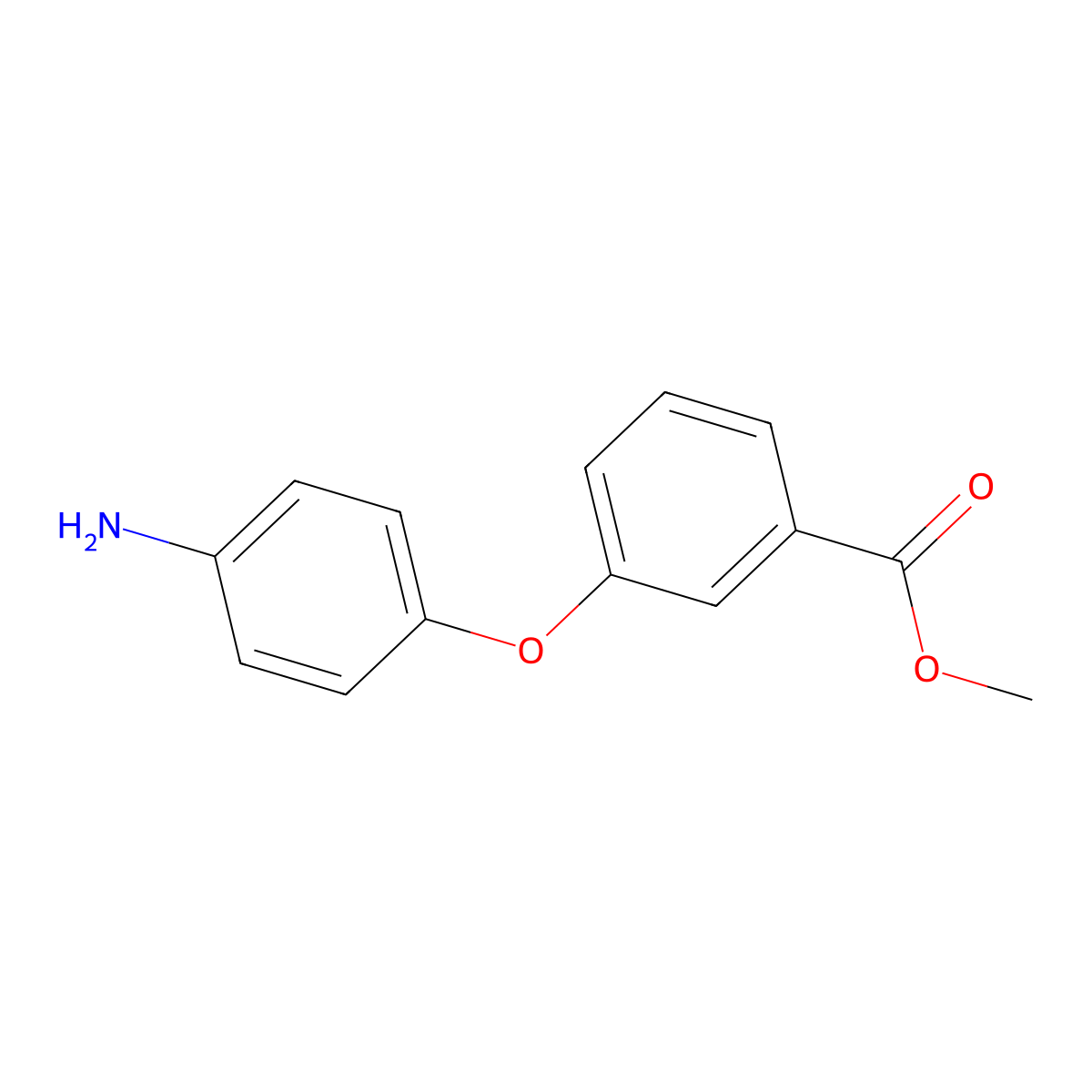 Methyl 3-(4-aminophenoxy)benzoate molecular structure, CAS 192768-24-4