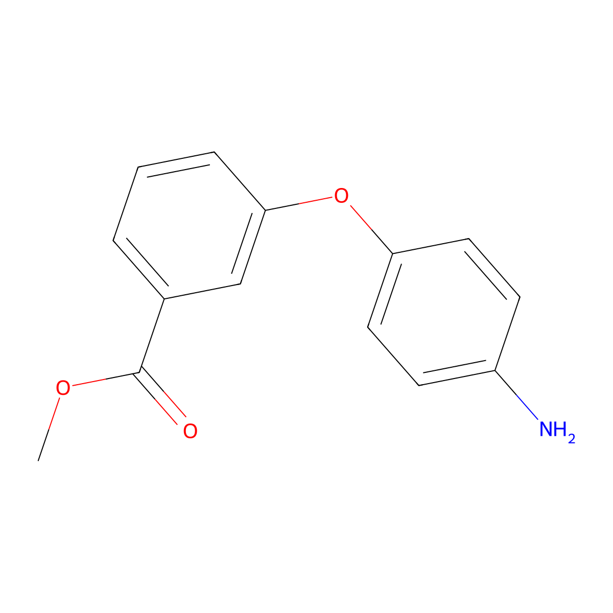 Methyl 3-(4-aminophenoxy)benzoate molecular structure, CAS 192768-24-4