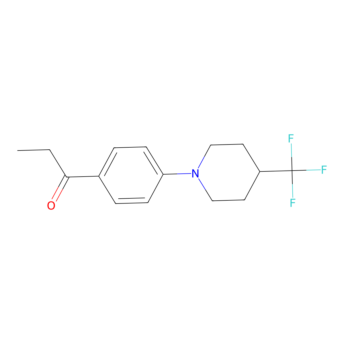 1-(4-(4-(Trifluoromethyl)piperidin-1-YL)phenyl)propan-1-one molecular structure, CAS 1927820-77-6