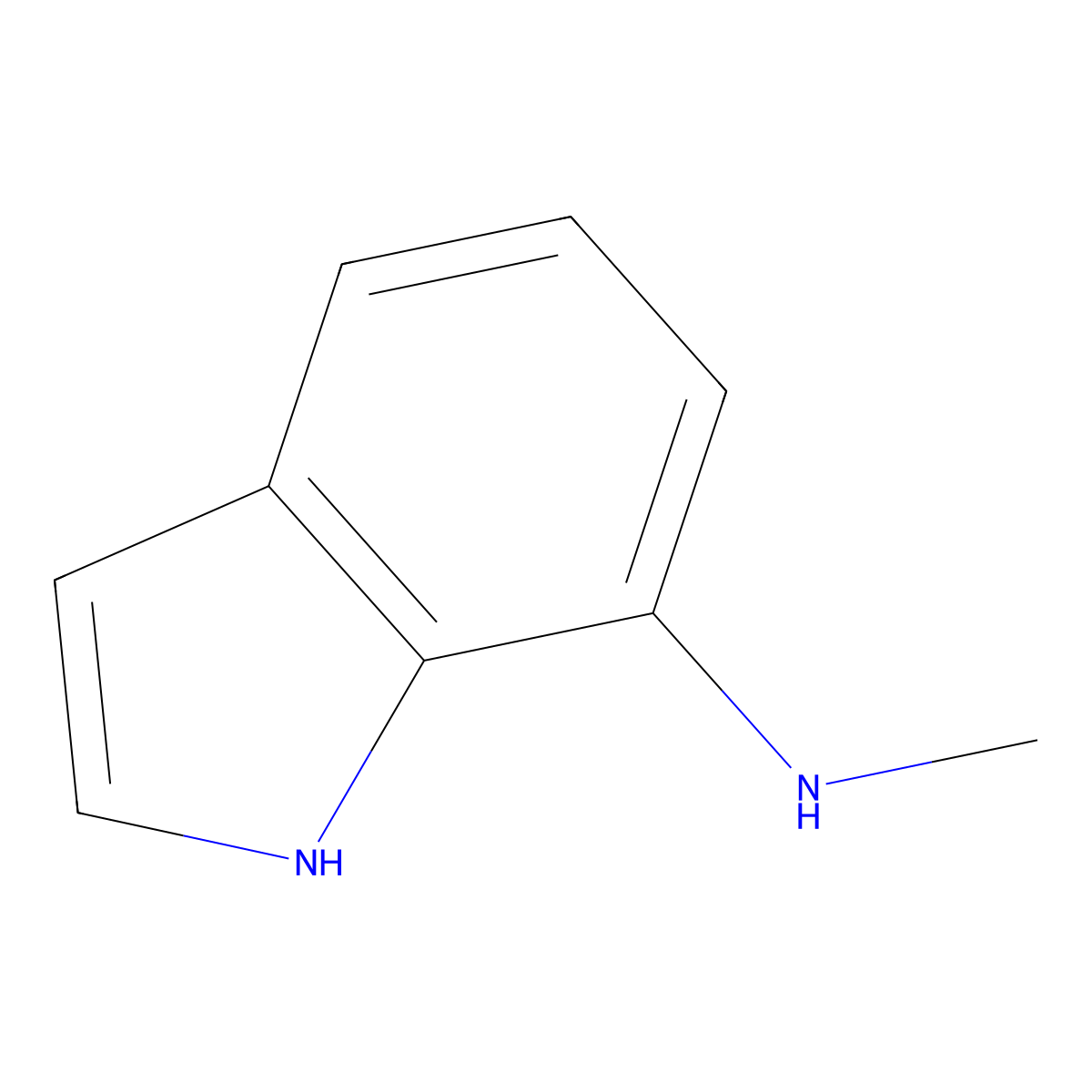 N-methyl-1H-indol-7-amine molecular structure, CAS 1927874-09-6