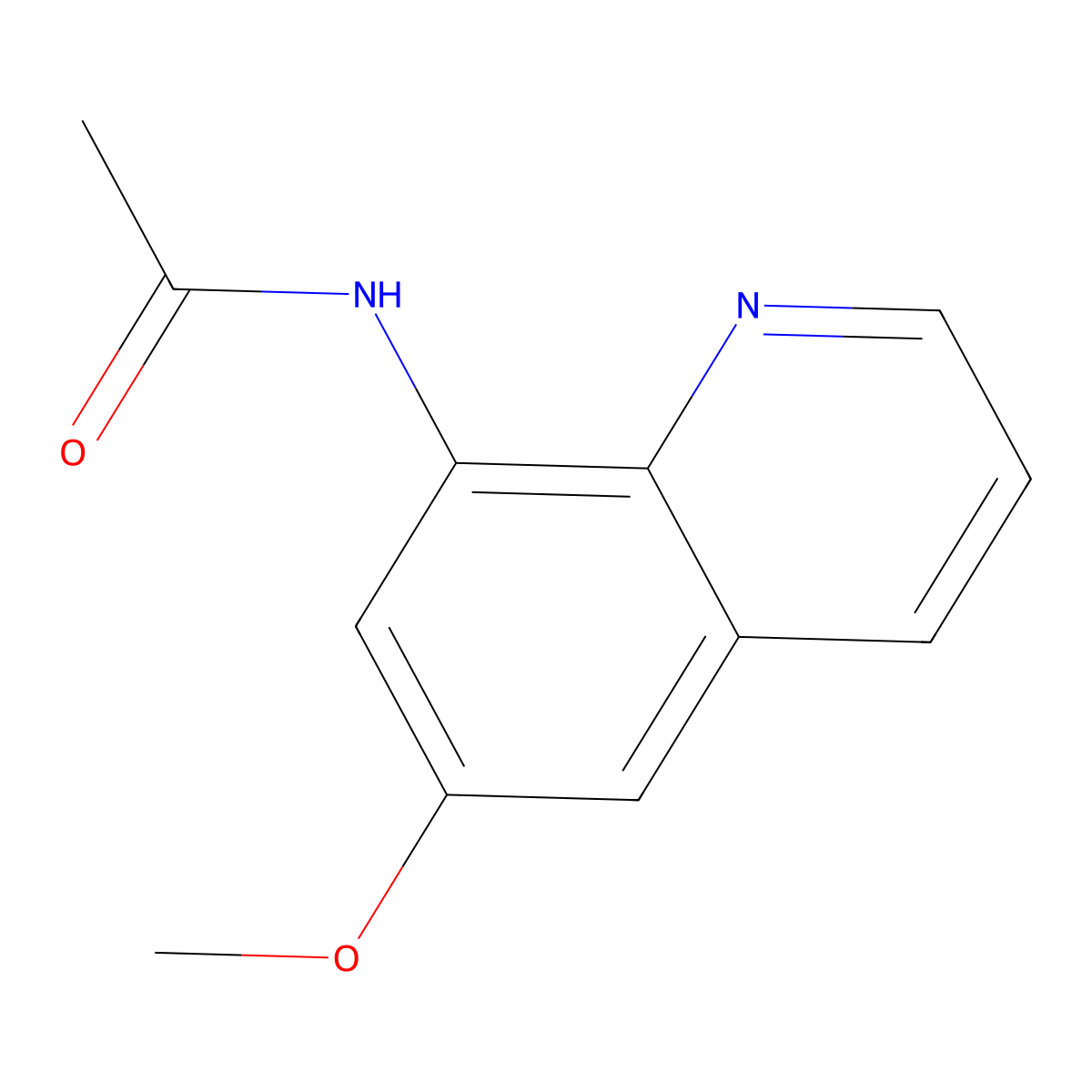 8-Acetamido-6-methoxyquinoline molecular structure, CAS 19279-81-3
