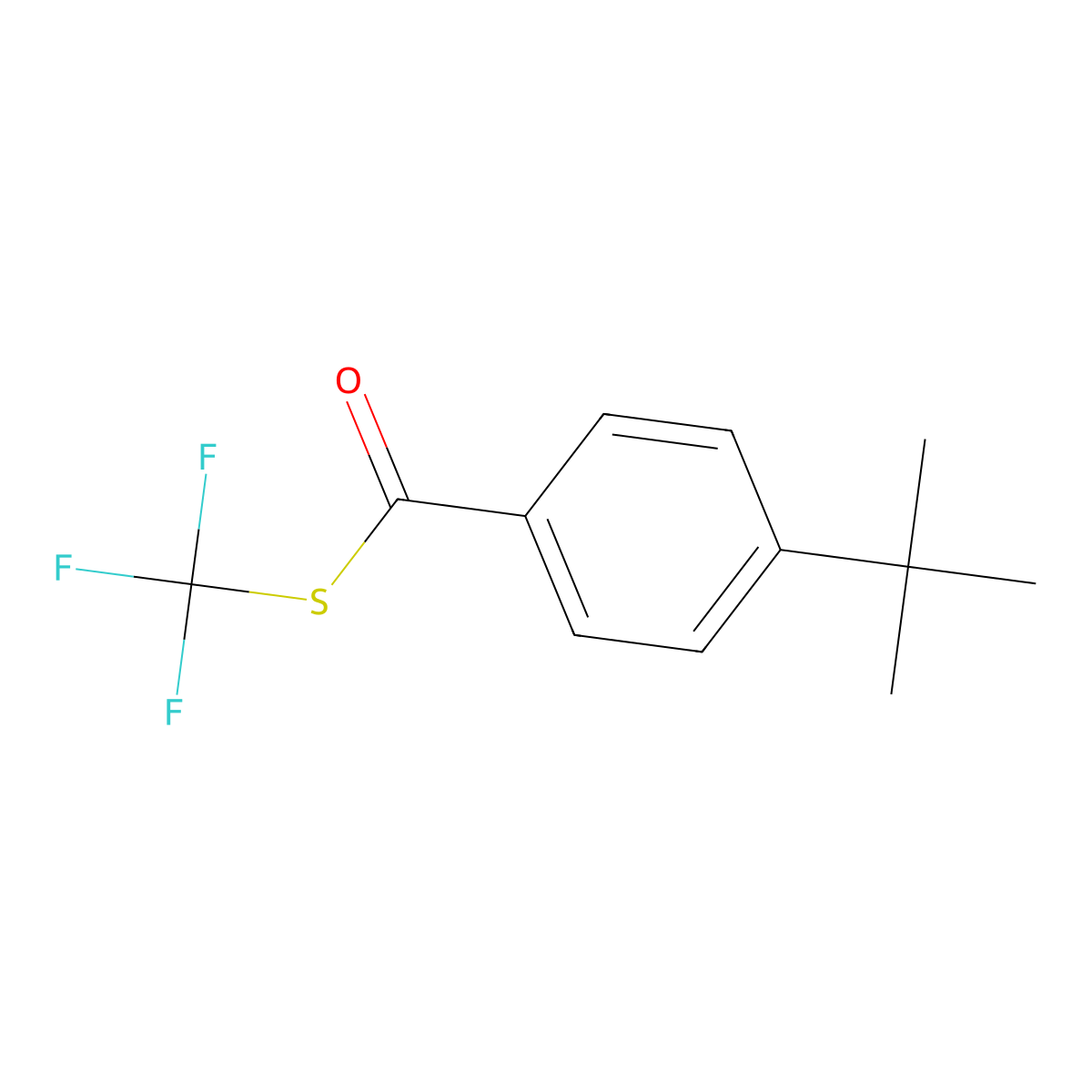 S-(trifluoromethyl) 4-(tert-butyl)benzothioate molecular structure, CAS 1927969-09-2