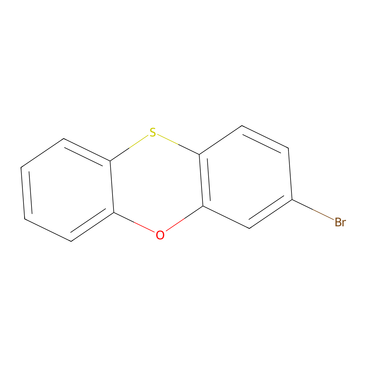 3-Bromophenoxathiine molecular structure, CAS 192799-87-4
