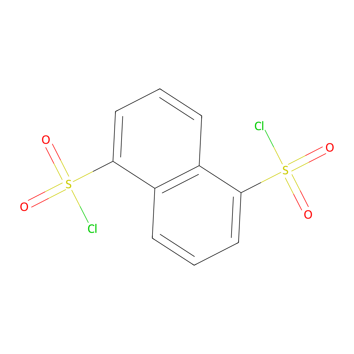 1,5-Naphthalenedisulfonyl chloride molecular structure, CAS 1928-01-4