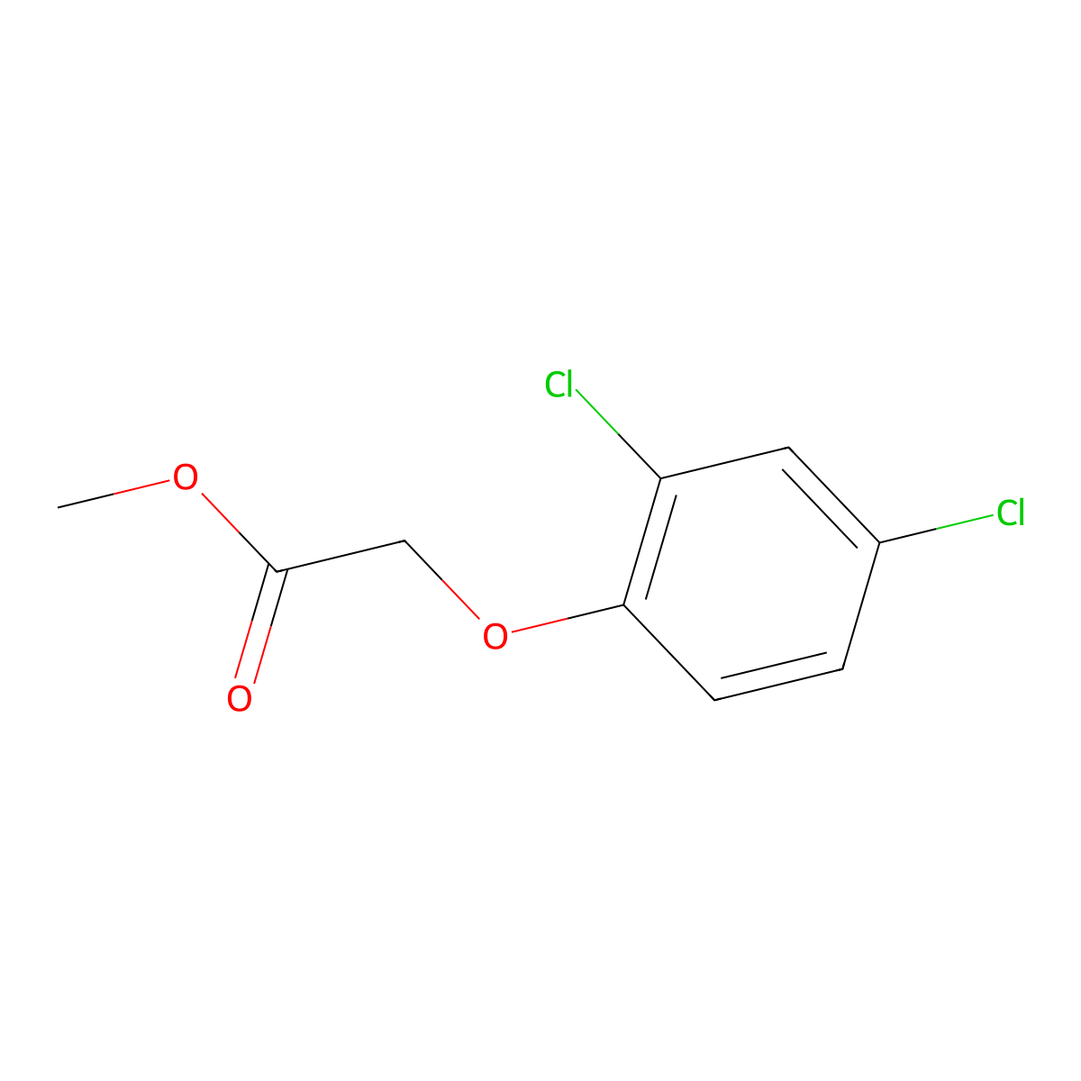 2,4-D-Methyl molecular structure, CAS 1928-38-7