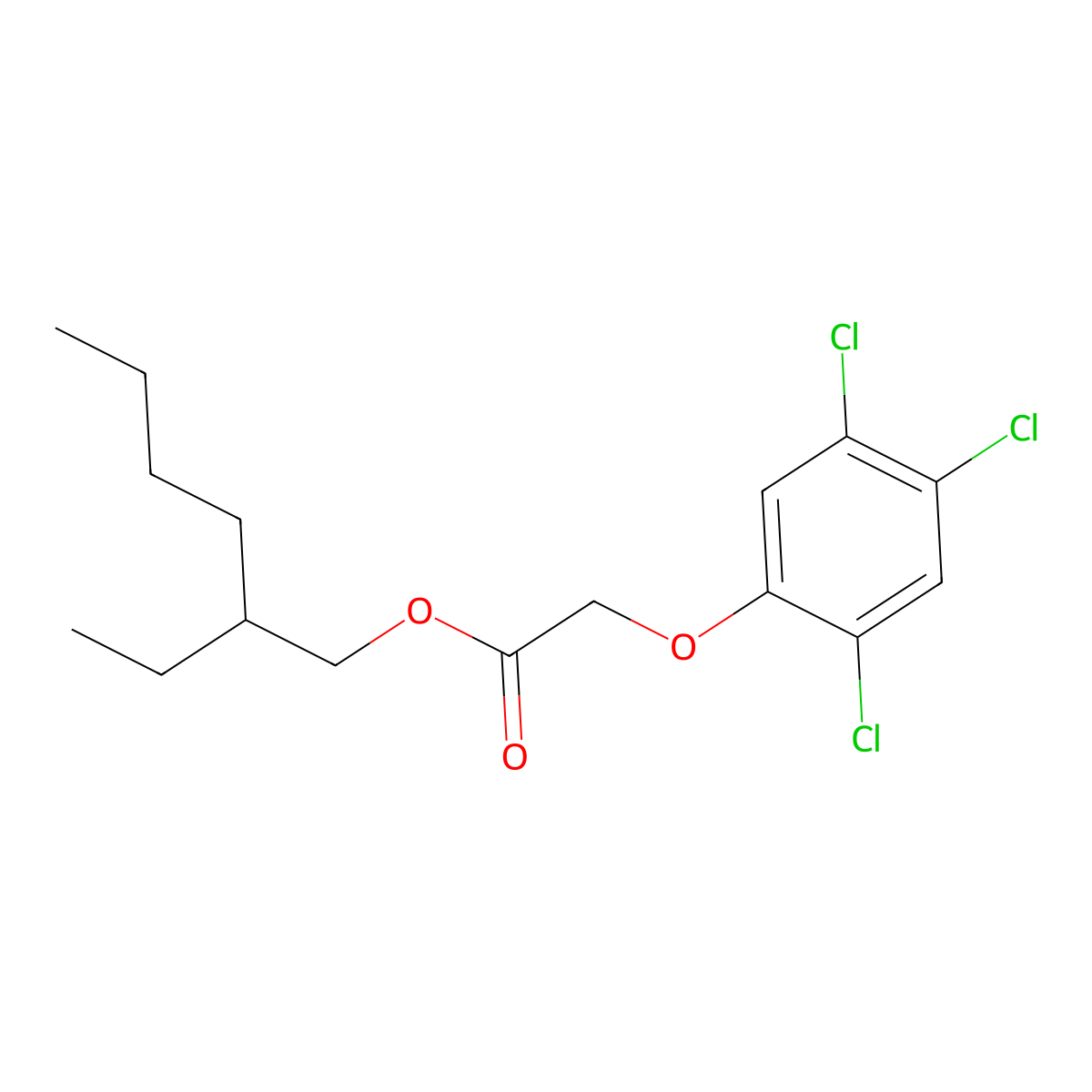 2,4,5-T-2-ethylhexyl molecular structure, CAS 1928-47-8