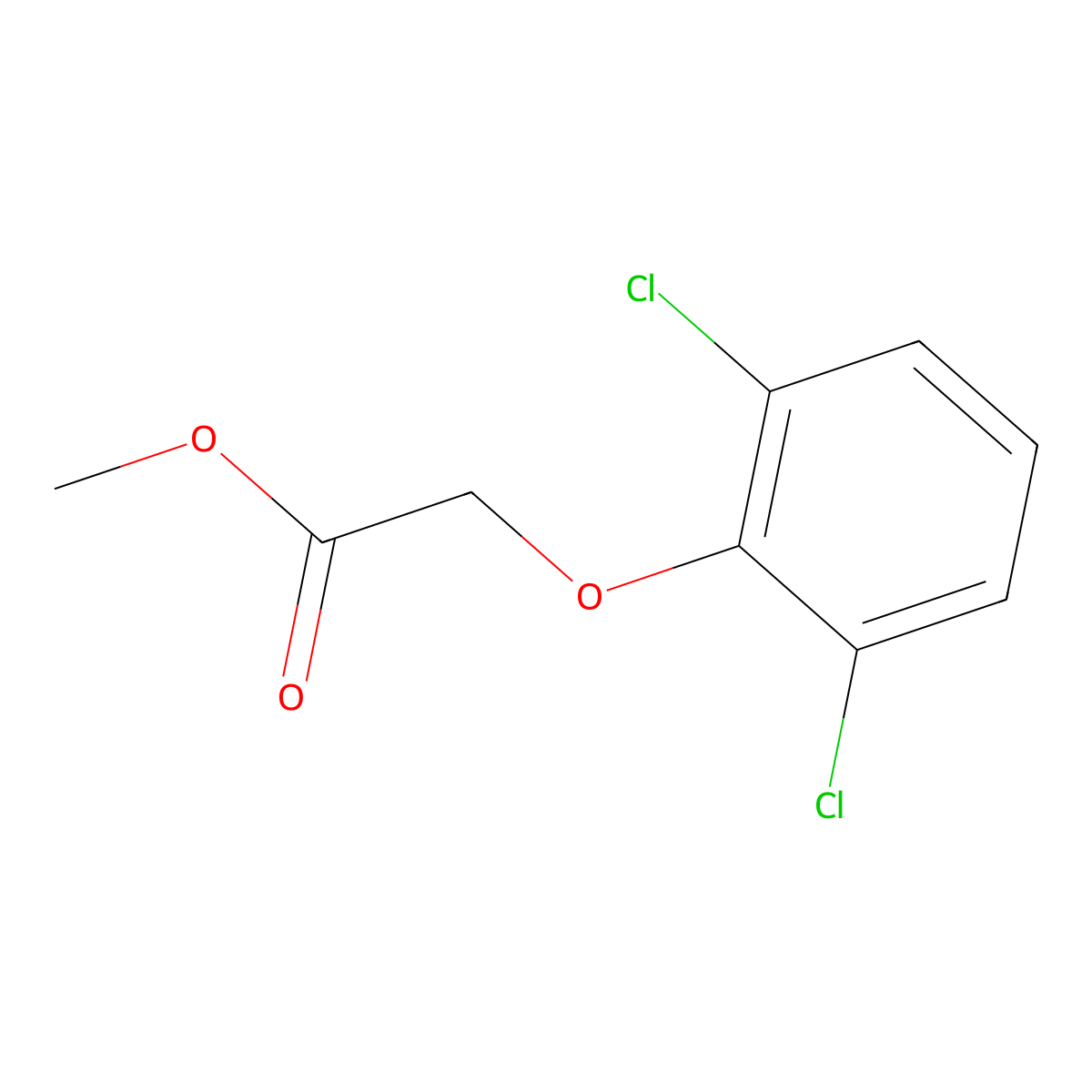 Methyl (2,6-dichlorophenoxy)acetate molecular structure, CAS 1928-49-0