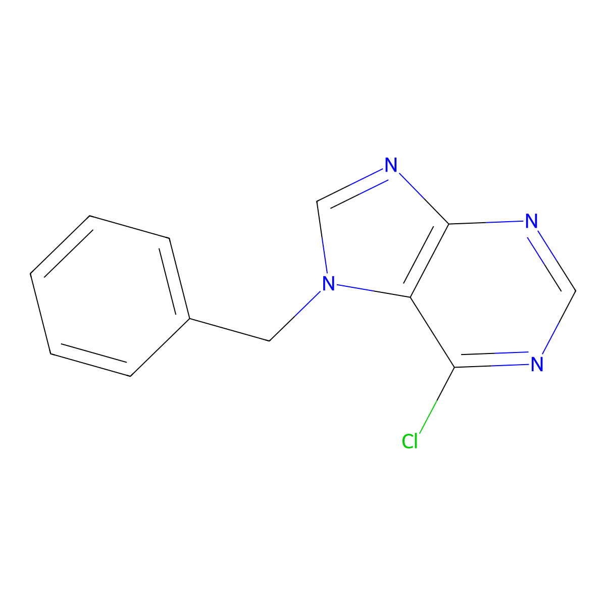 7-Benzyl-6-chloro-7H-purine molecular structure, CAS 1928-77-4