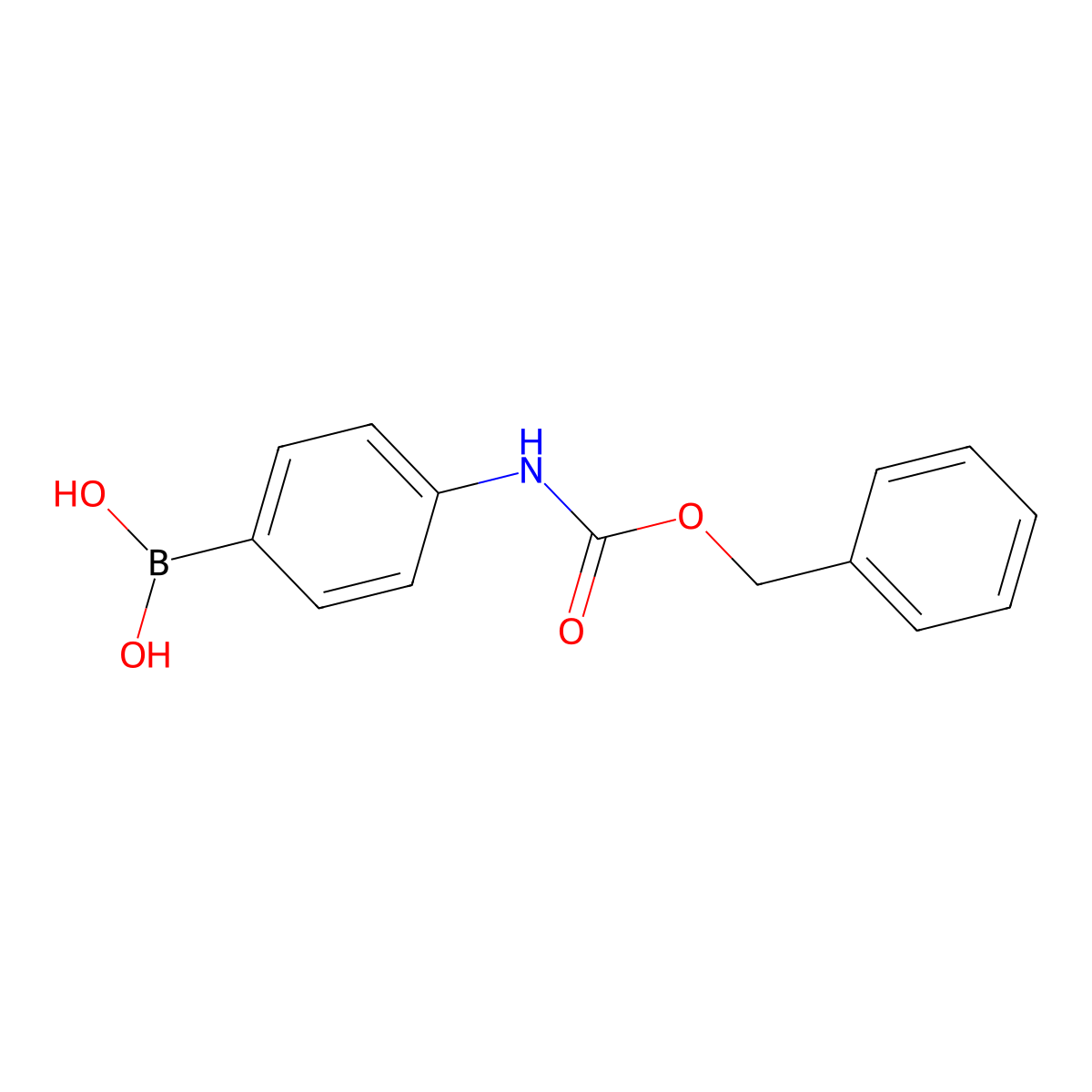 4-(Benzyloxycarbonylamino)phenylboronic Acid (contains varying amounts of Anhydride) molecular structure, CAS 192804-36-7