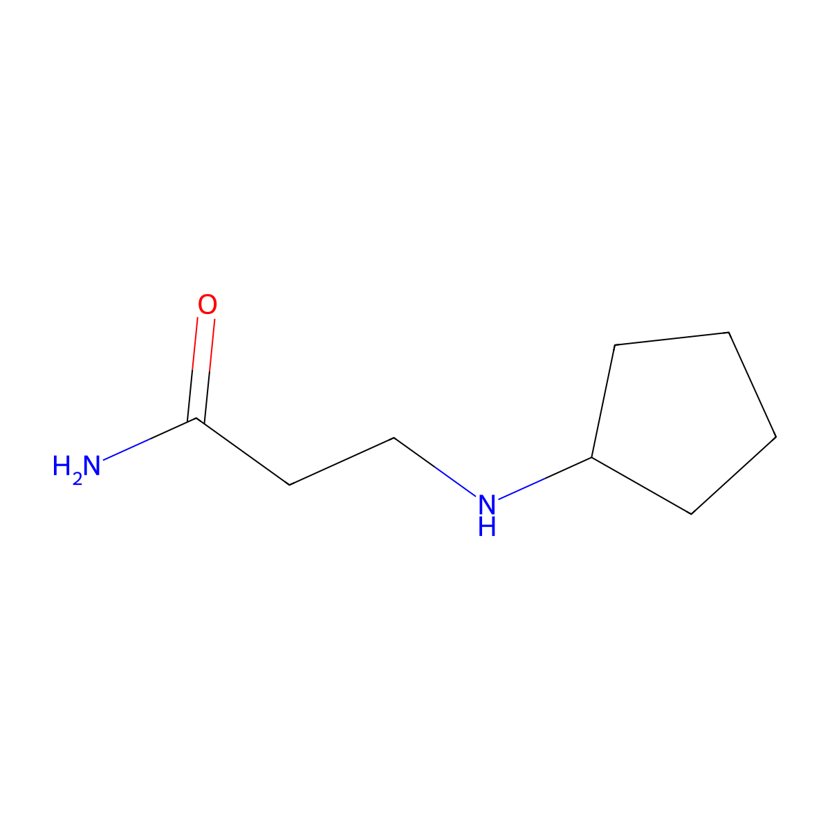 3-(Cyclopentylamino)propanamide molecular structure, CAS 192811-45-3
