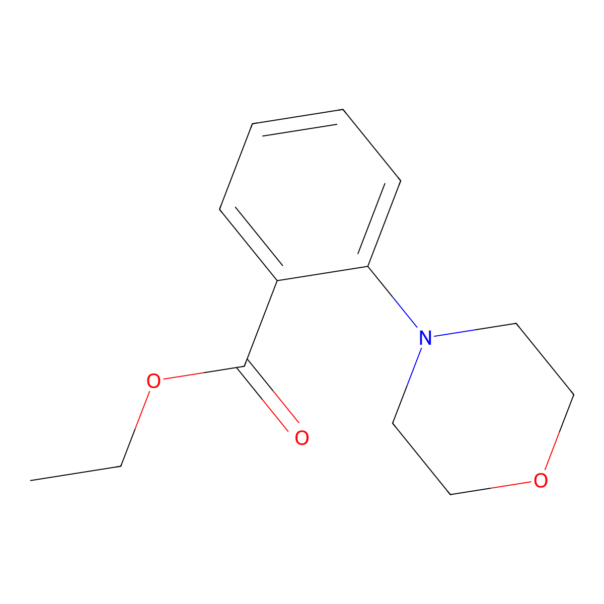 Ethyl 2-morpholinobenzoate molecular structure, CAS 192817-79-1