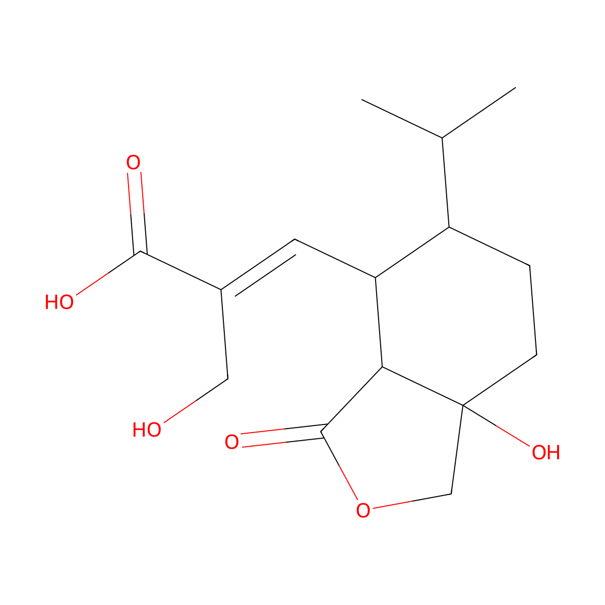 Hydroheptelidic acid molecular structure, CAS 192818-49-8