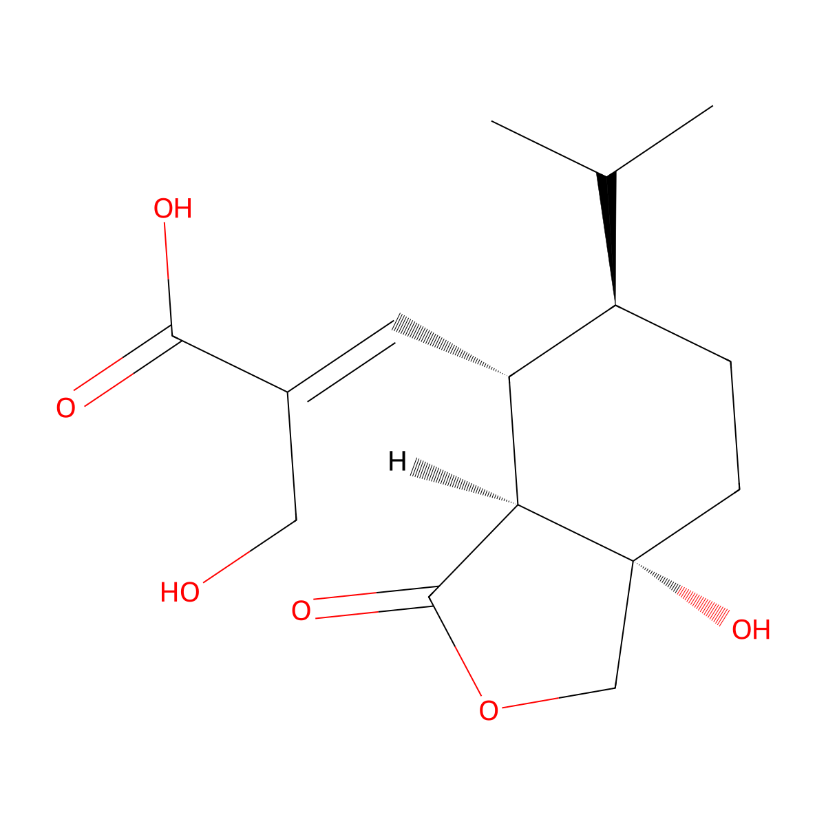 Hydroheptelidic acid molecular structure, CAS 192818-49-8