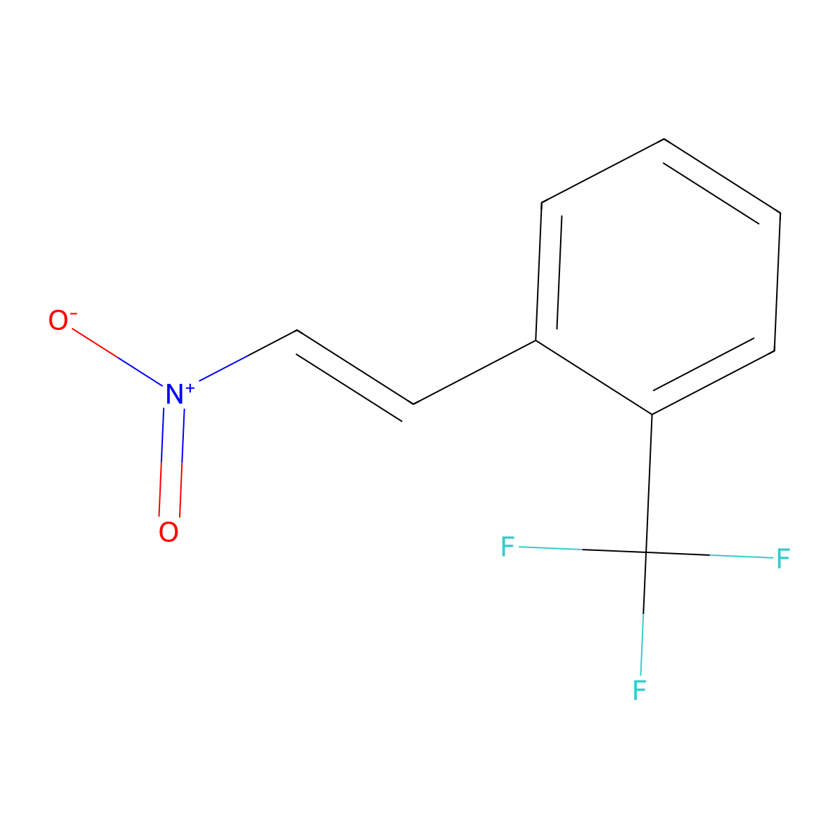 1-((E)-2-nitroethenyl)-2-(trifluoromethyl)benzene molecular structure, CAS 192818-73-8