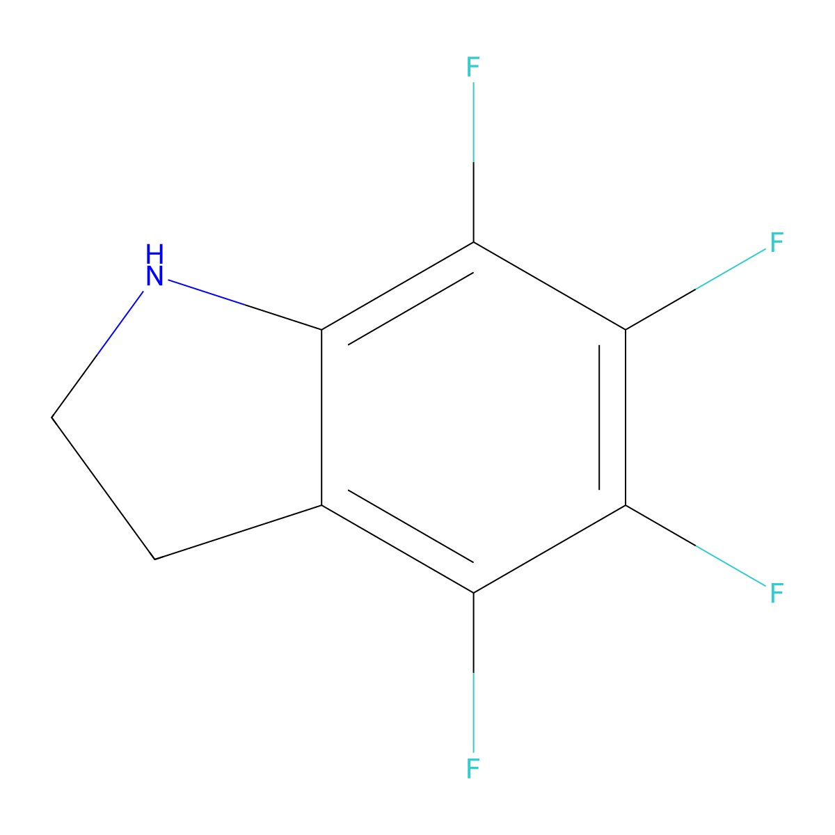 4,5,6,7-Tetrafluoroindoline molecular structure, CAS 19282-55-4