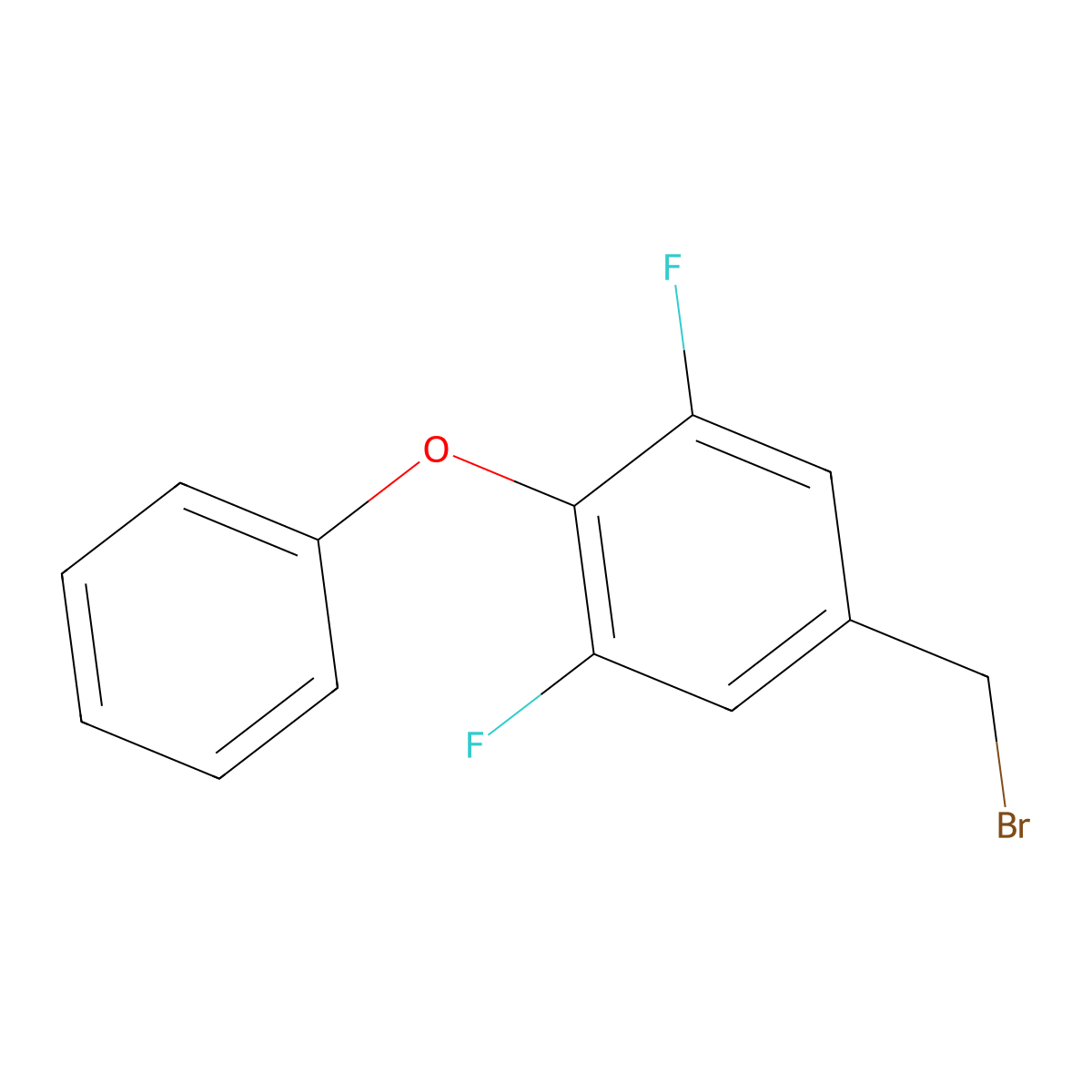 5-(Bromomethyl)-1,3-difluoro-2-phenoxybenzene molecular structure, CAS 1928234-36-9
