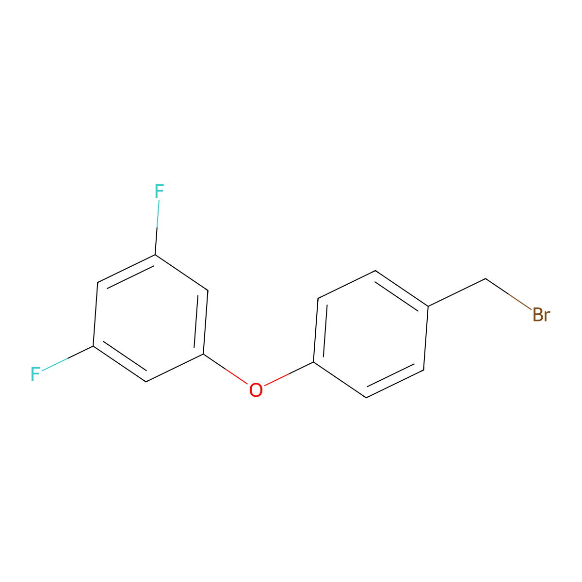 1-[4-(Bromomethyl)phenoxy]-3,5-difluorobenzene molecular structure, CAS 1928390-25-3
