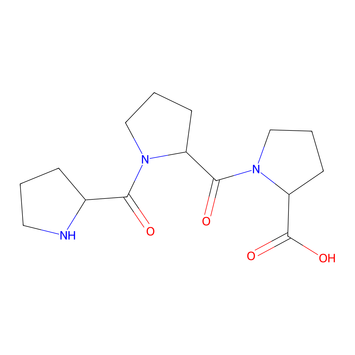 Pro-Pro-Pro molecular structure, CAS 19285-44-0