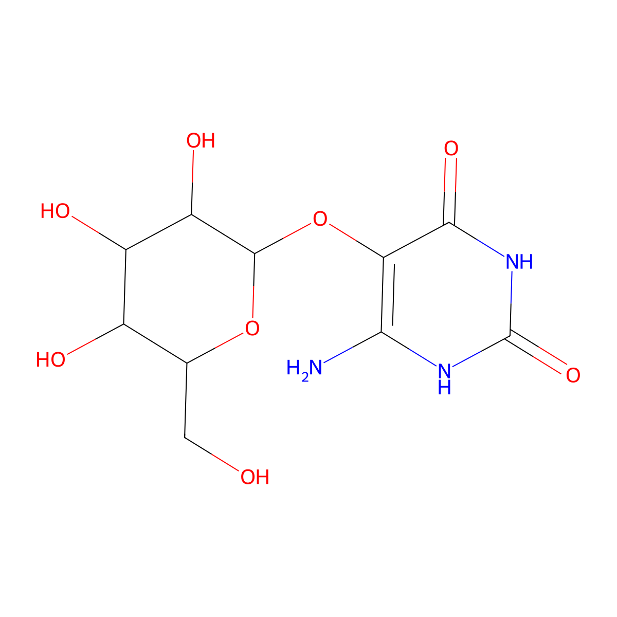 Convicine molecular structure, CAS 19286-37-4