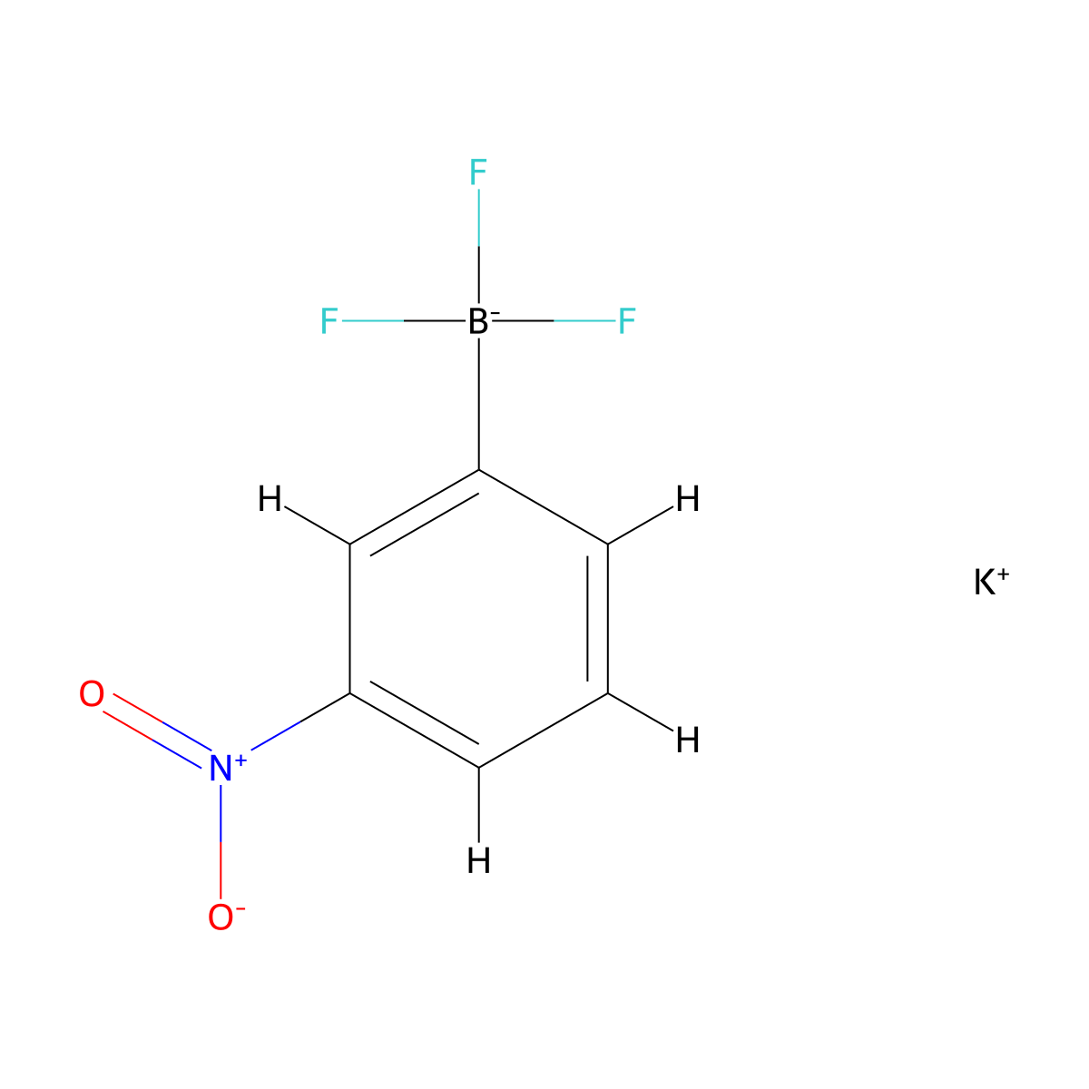 Potassium (3-Nitrophenyl)trifluoroborate molecular structure, CAS 192863-40-4