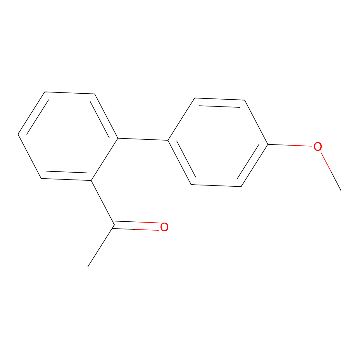 1-(4'-Methoxy(1,1'-biphenyl)-2-yl)ethan-1-one molecular structure, CAS 192863-43-7