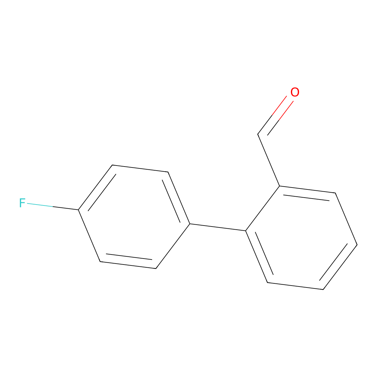 2-(4-Fluorophenyl)benzaldehyde molecular structure, CAS 192863-46-0
