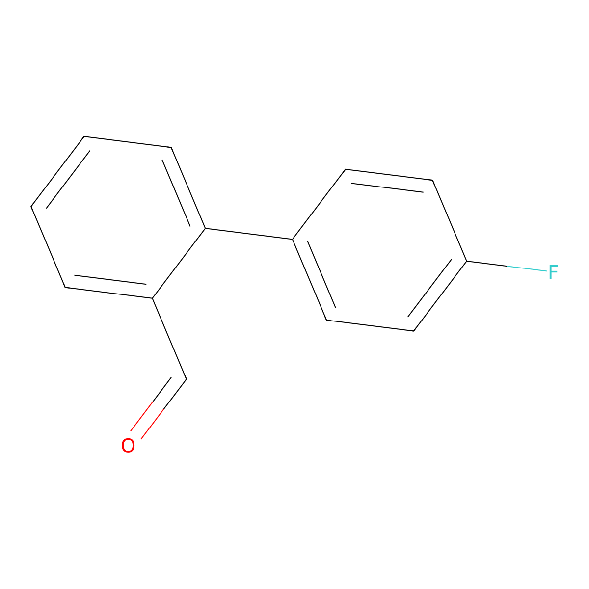 2-(4-Fluorophenyl)benzaldehyde molecular structure, CAS 192863-46-0