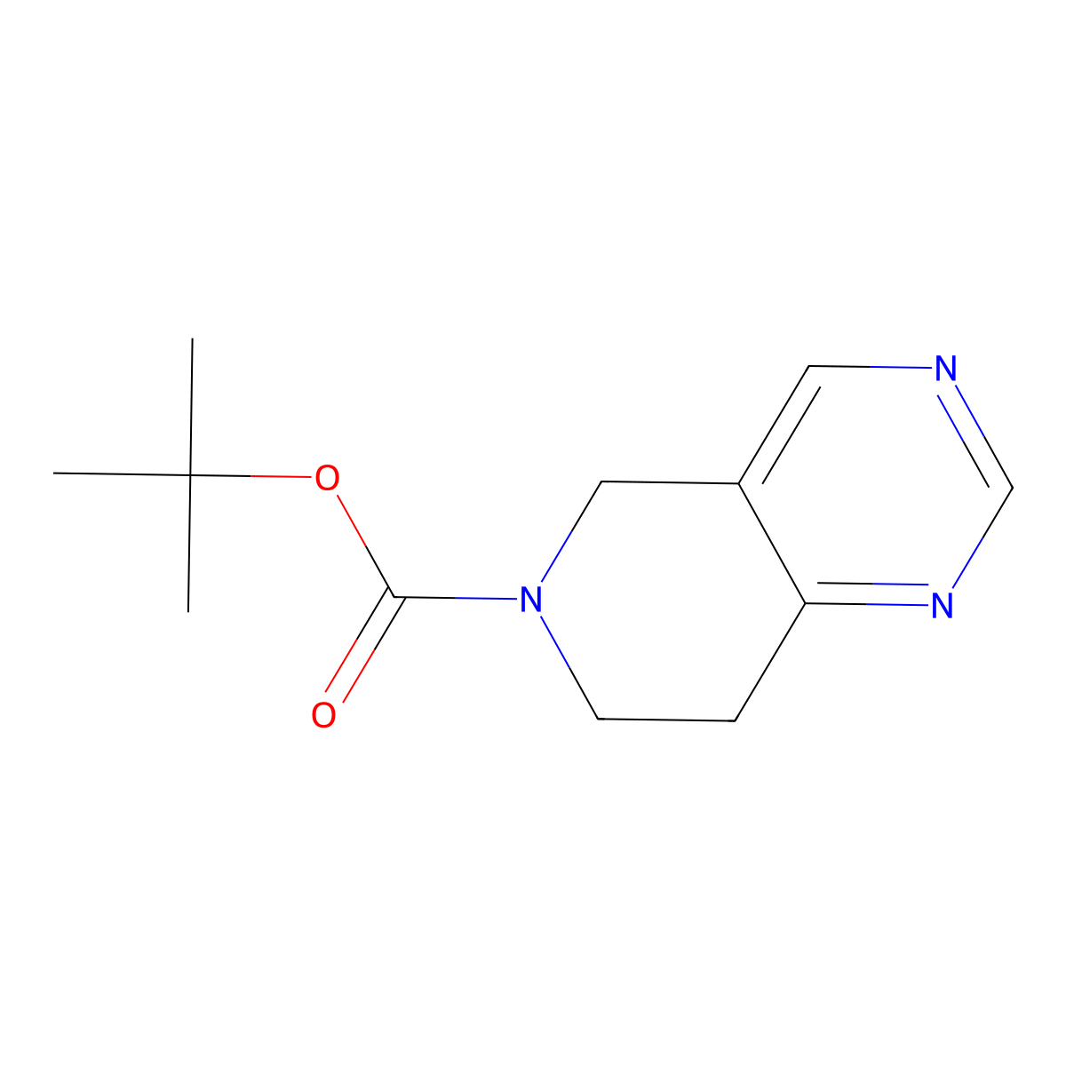 tert-Butyl 7,8-dihydropyrido[4,3-d]pyrimidine-6(5H)-carboxylate molecular structure, CAS 192869-49-1