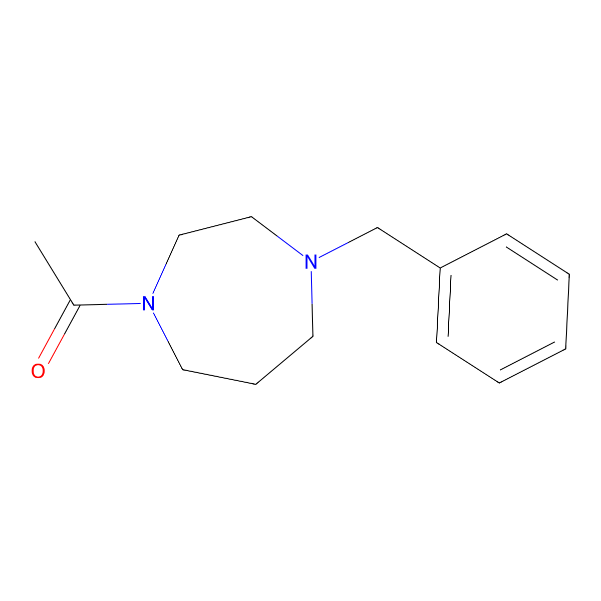 1-(4-Benzyl-1,4-diazepan-1-yl)ethan-1-one molecular structure, CAS 192869-86-6