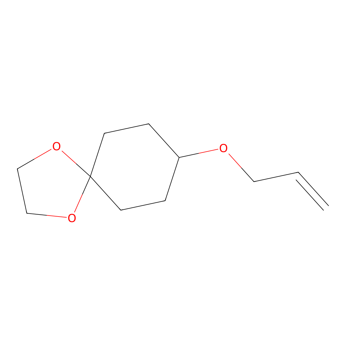 8-(2-Propenyloxy)-1,4-dioxaspiro[4.5]decane molecular structure, CAS 192870-65-8