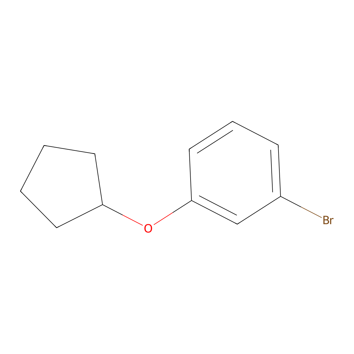 1-Bromo-3-(cyclopentyloxy)benzene molecular structure, CAS 192870-98-7