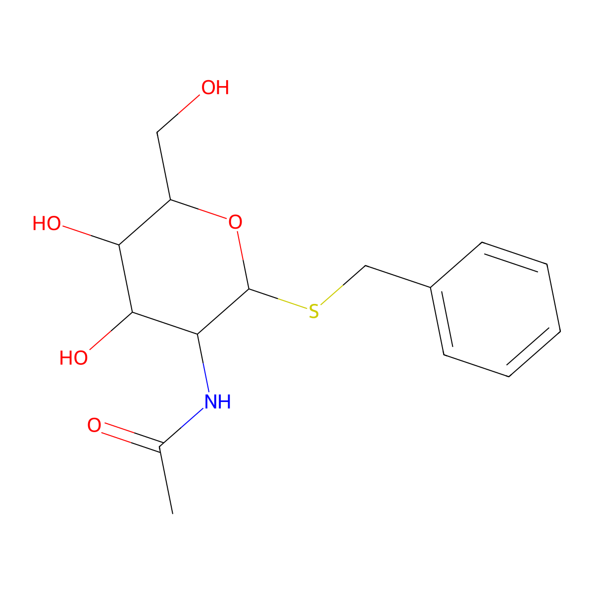 Benzyl-alpha-S-GalNAc molecular structure, CAS 1928714-41-3