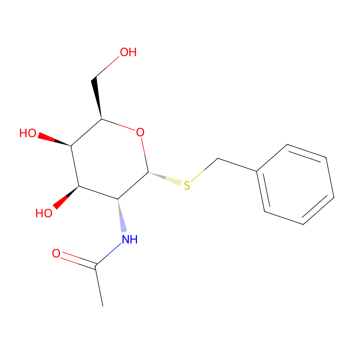 Benzyl-alpha-S-GalNAc molecular structure, CAS 1928714-41-3