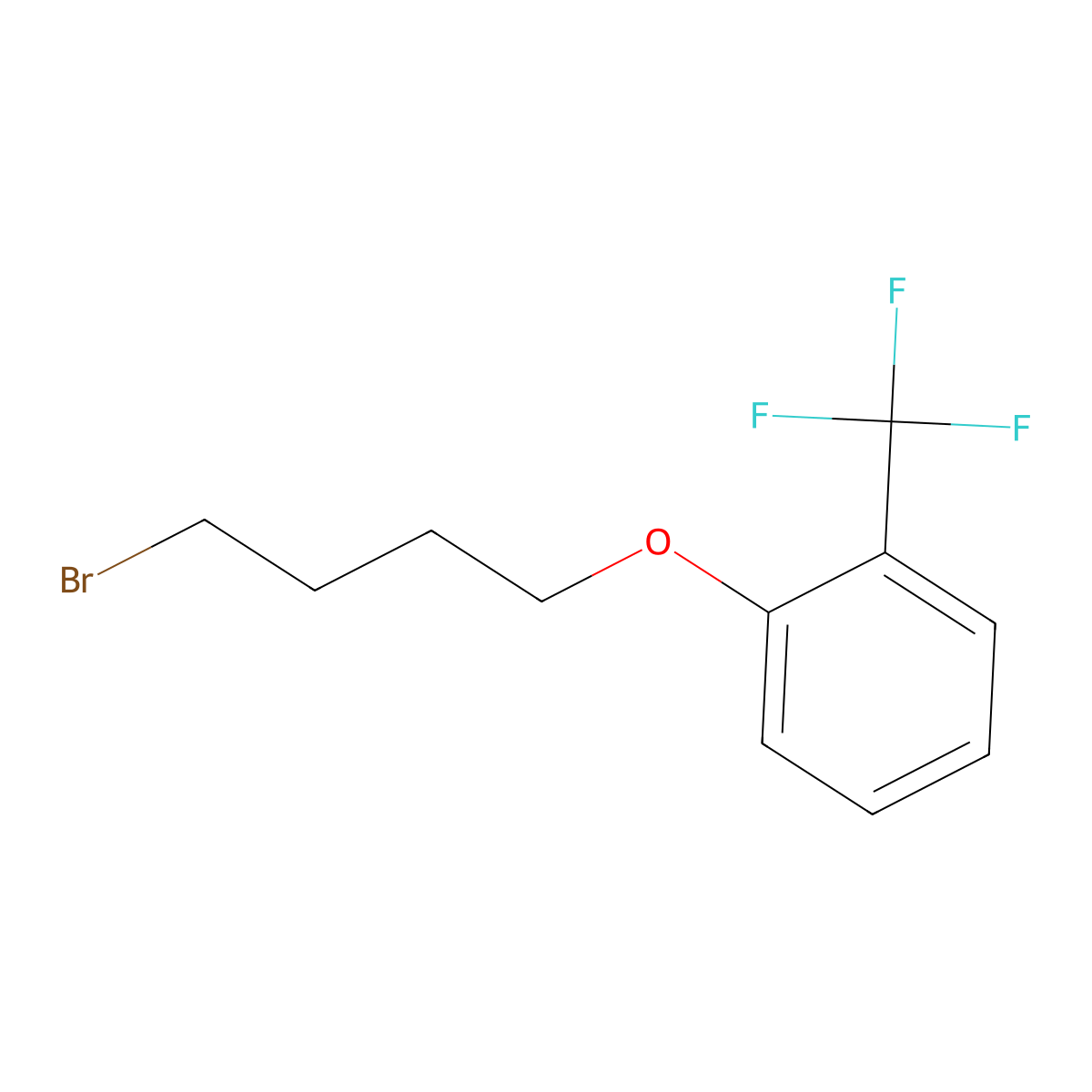 1-(4-Bromobutoxy)-2-(trifluoromethyl)benzene molecular structure, CAS 192872-90-5