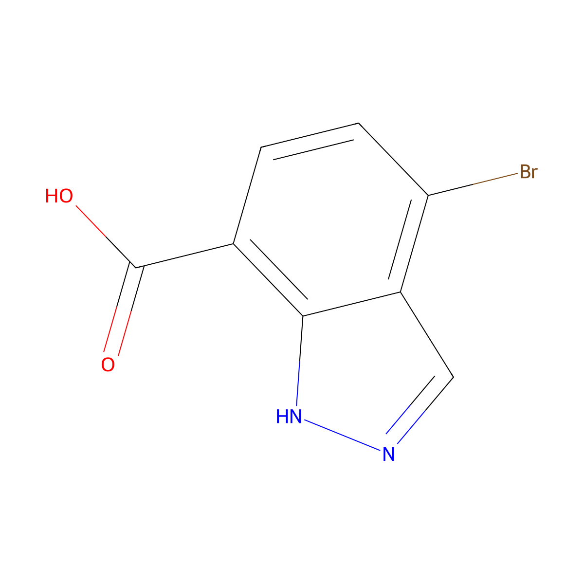 4-bromo-2H-indazole-7-carboxylic acid molecular structure, CAS 1928754-98-6