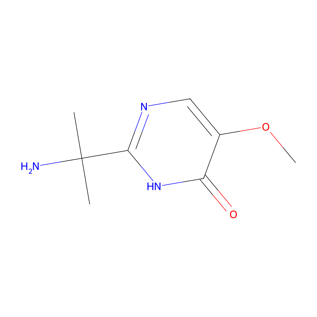 2-(2-Aminopropan-2-yl)-5-methoxy-3,4-dihydropyrimidin-4-one molecular structure, CAS 1928765-13-2