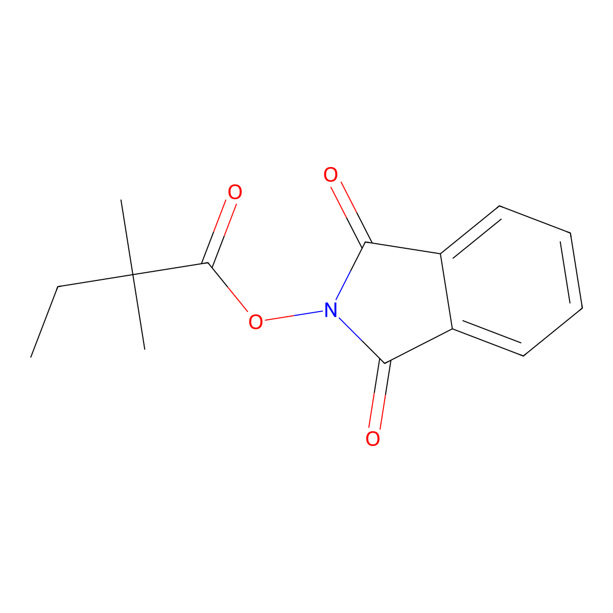 1,3-Dioxoisoindolin-2-yl 2,2-dimethylbutanoate molecular structure, CAS 1928767-23-0