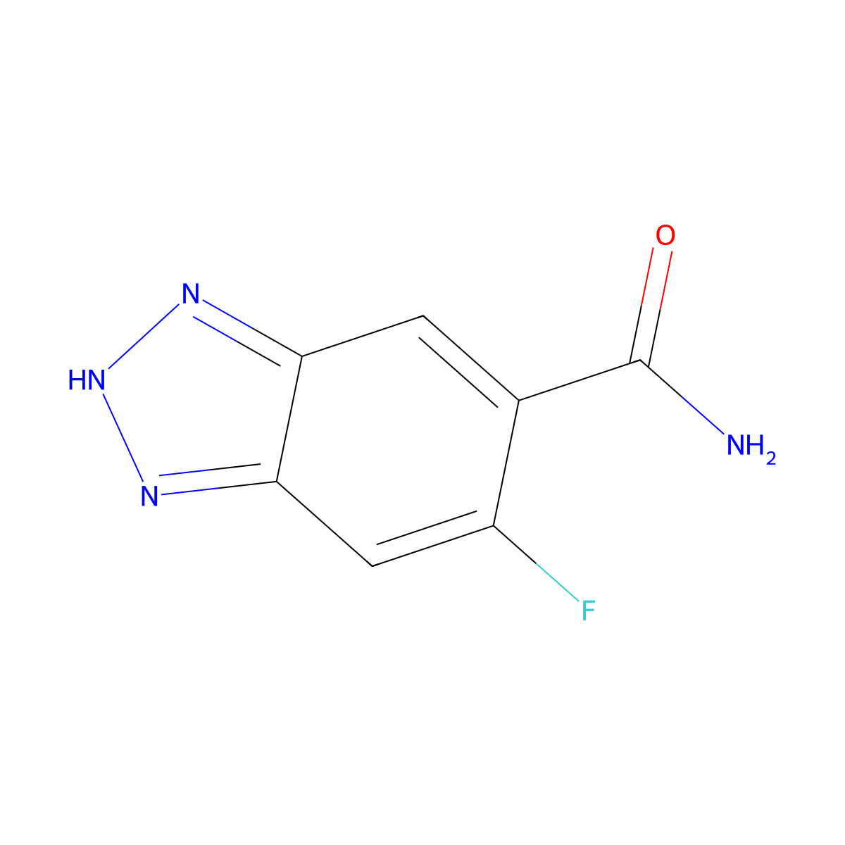 5-Fluoro-1H-benzo[d][1,2,3]triazole-6-carboxamide molecular structure, CAS 1928770-05-1