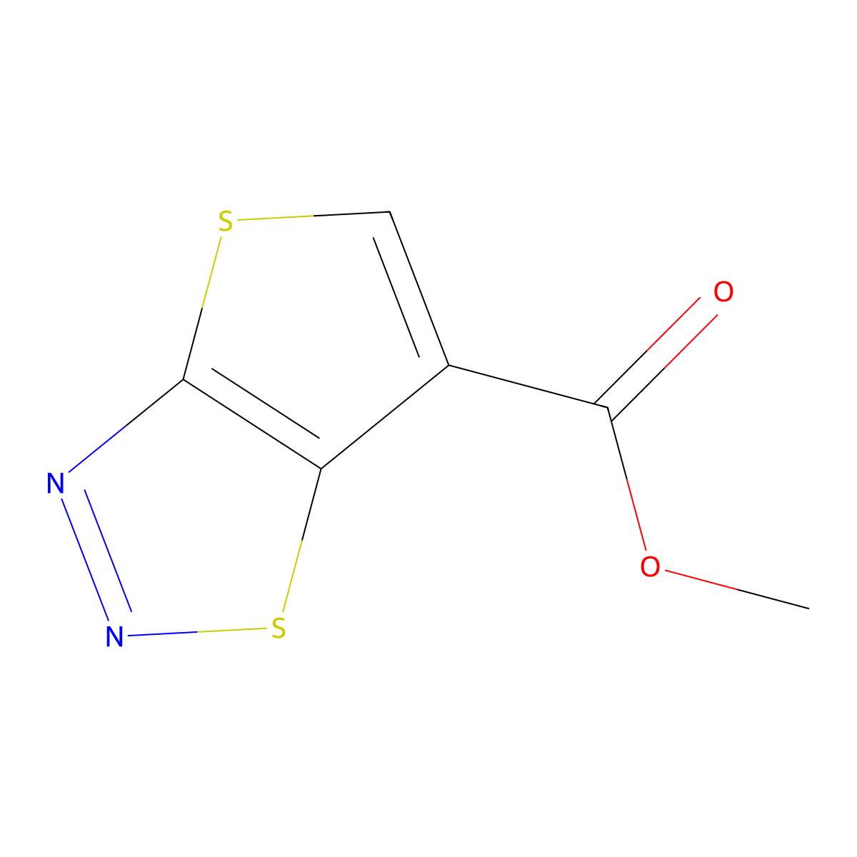 Methyl thieno[2,3-d][1,2,3]thiadiazole-6-carboxylate molecular structure, CAS 192878-28-7