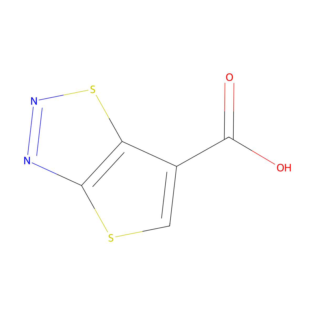 Thieno[2,3-d][1,2,3]thiadiazole-6-carboxylic acid molecular structure, CAS 192878-30-1