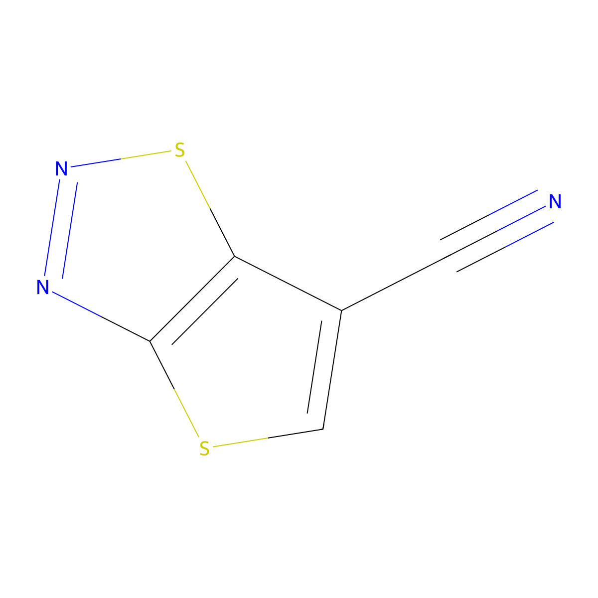 Thieno[2,3-d][1,2,3]thiadiazole-6-carbonitrile molecular structure, CAS 192878-99-2