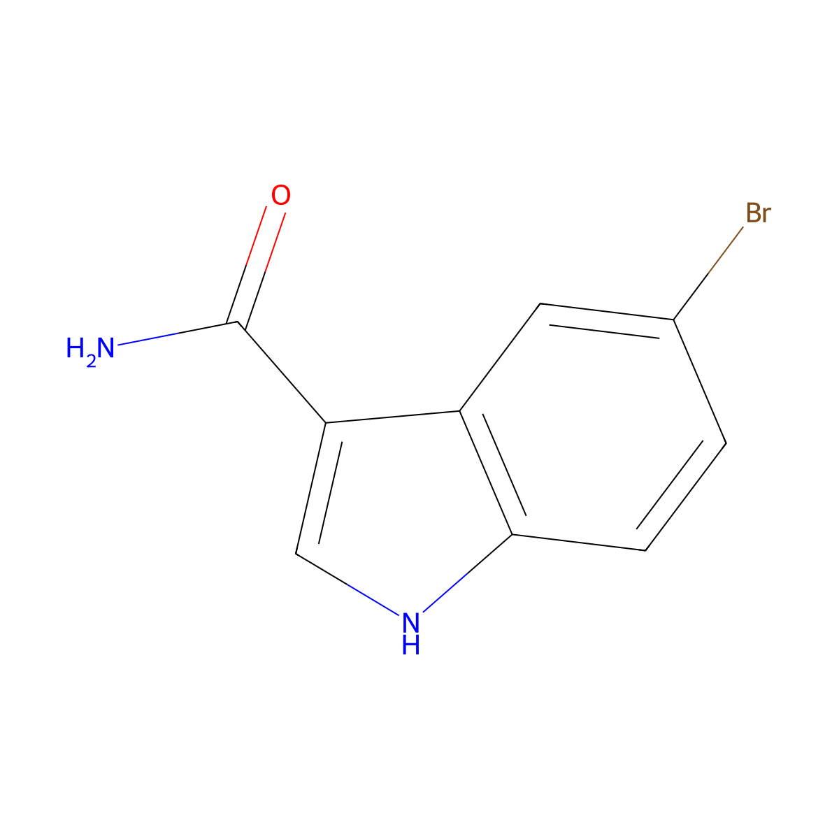 5-bromo-1H-indole-3-carboxamide molecular structure, CAS 1928780-39-5