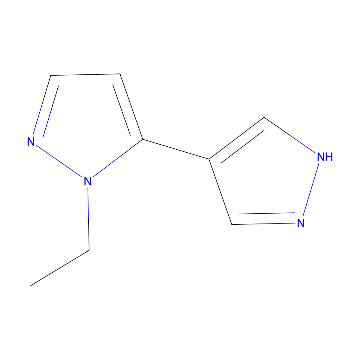 1-Ethyl-5-(1h-pyrazol-4-yl)-1h-pyrazole molecular structure, CAS 1928833-96-8