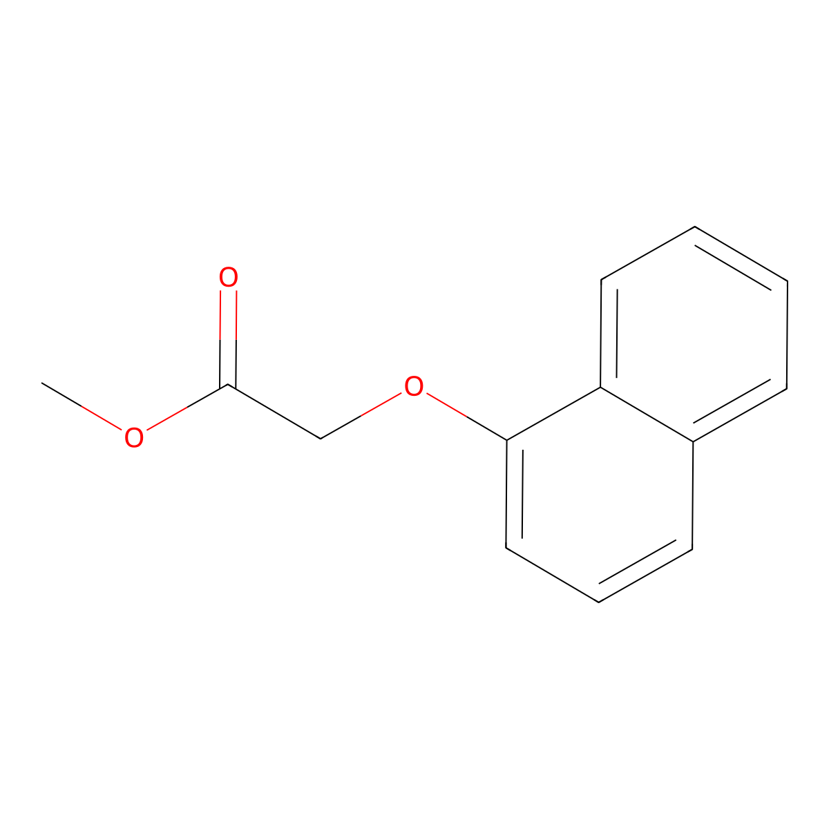 Acetic acid, naphthyloxy-, methyl ester molecular structure, CAS 1929-87-9