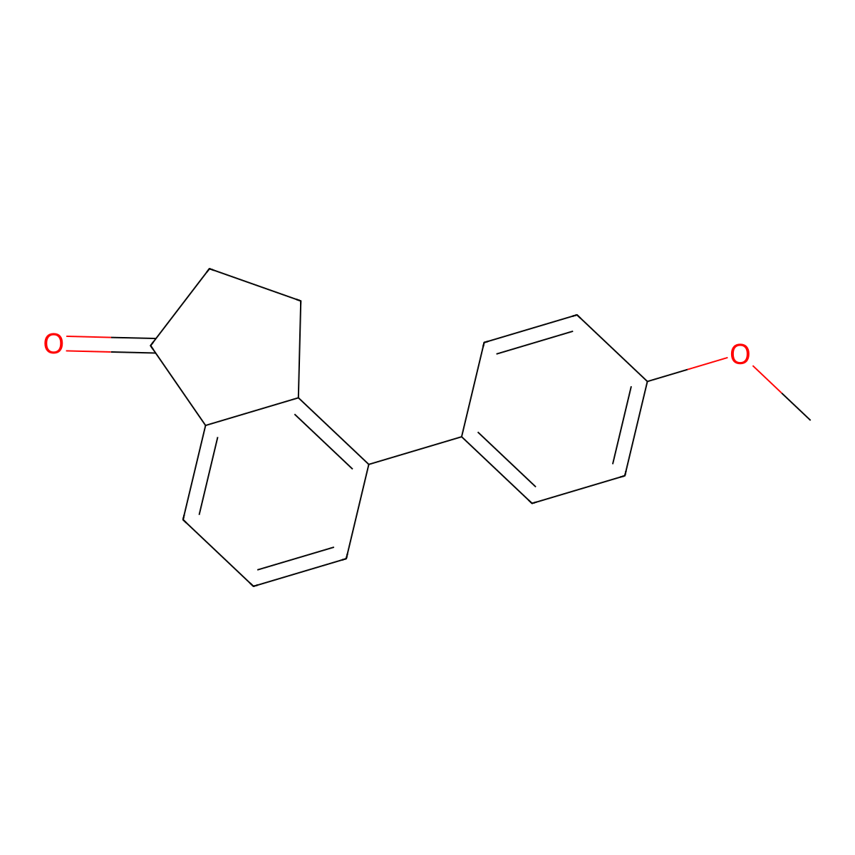 4-(4-Methoxyphenyl)-2,3-dihydro-1H-inden-1-one molecular structure, CAS 1929295-55-5